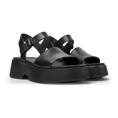 CAMPER Tasha - Sandals for Women - Black, size Smooth leather