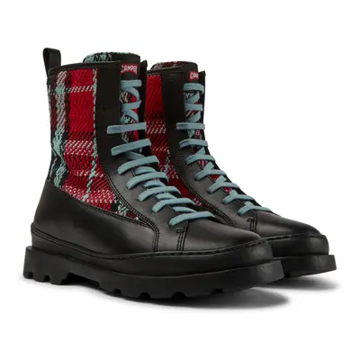 CAMPER Brutus - Boots for Women - Black,Red,Blue, size Smooth leather/Cotton fabric