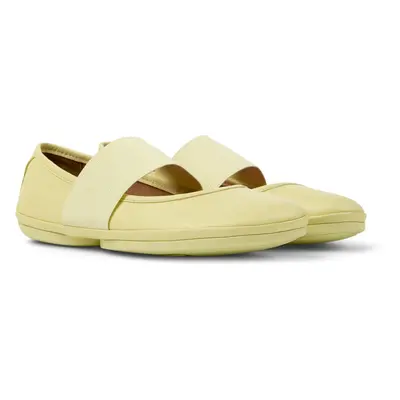 CAMPER Right - Ballerinas for Women - Yellow, size Smooth leather