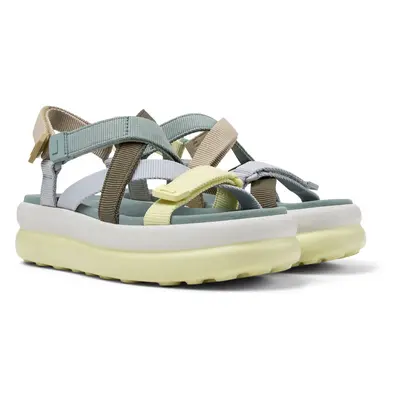 CAMPER Twins - Sandals for Women - Grey,Blue,Beige, size Cotton fabric