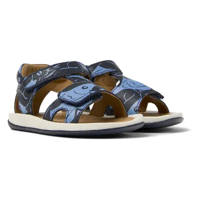 CAMPER Twins - Sandals for First walkers - Blue, size Smooth leather