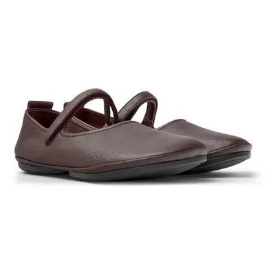 CAMPER Right - Ballerinas for Women - Burgundy, size Smooth leather