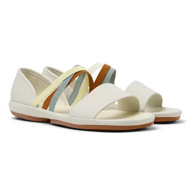 CAMPER Twins - Sandals for Women - White, size Smooth leather