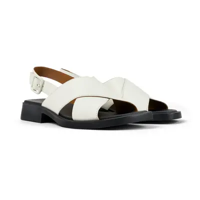 CAMPER Dana - Sandals for Women - White, size Smooth leather