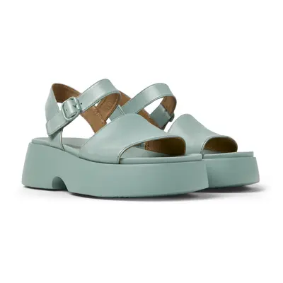 CAMPER Tasha - Sandals for Women - Green, size Smooth leather