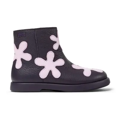 CAMPER Twins - Ankle boots for Girls - Purple, size Smooth leather