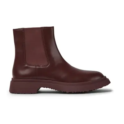 CAMPER Walden - Ankle boots for Women - Burgundy, size Smooth leather