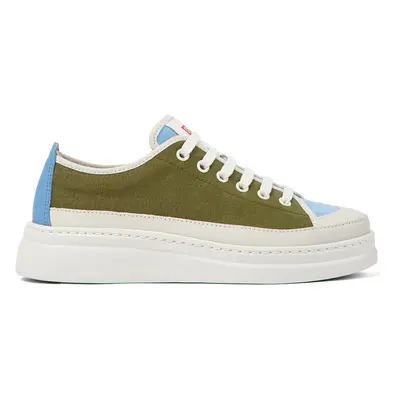 CAMPER Twins - Sneakers for Women - White,Blue,Green, size Cotton fabric/Smooth leather