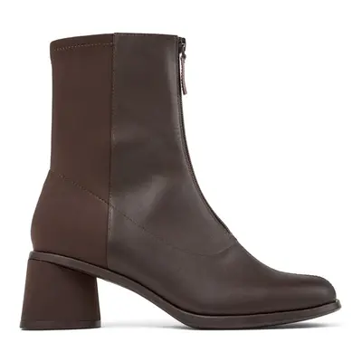 CAMPER Kiara - Ankle boots for Women - Brown, size Smooth leather/Cotton fabric