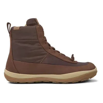 CAMPER Peu Pista - Boots for Women - Brown, size Cotton fabric/Smooth leather