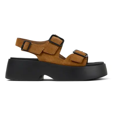 CAMPER Tasha - Sandals for Women - Brown, size Suede