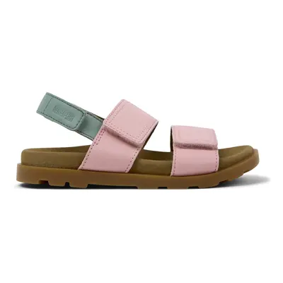 CAMPER Brutus Sandal - Sandals for Girls - Pink,Green, size Smooth leather