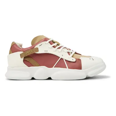 CAMPER Karst - Sneakers for Women - Red,White,Beige, size Smooth leather/Cotton fabric