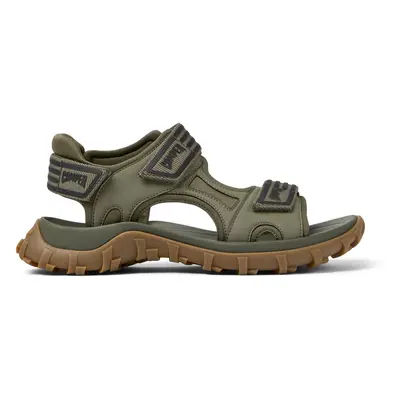 CAMPER Drift Trail Sandal - Sandals for Men - Green, size Cotton fabric/Smooth leather