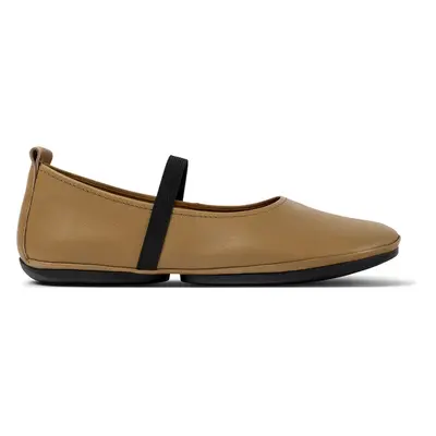 CAMPER Right - Ballerinas for Women - Brown, size Smooth leather