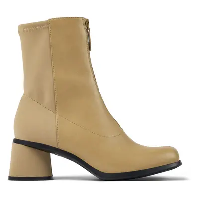 CAMPER Kiara - Ankle boots for Women - Beige, size Smooth leather/Cotton fabric