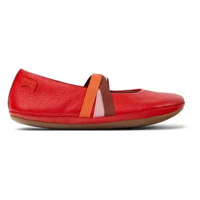 CAMPER Twins - Ballerinas for Girls - Red, size Smooth leather