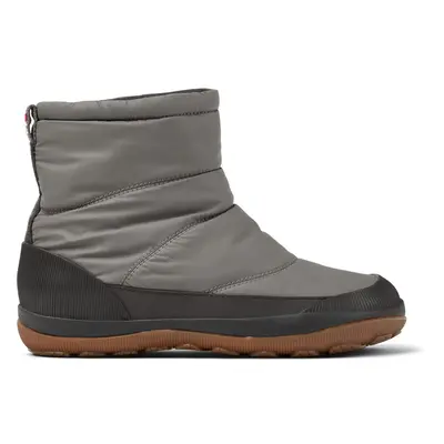 CAMPER Peu Pista - Ankle boots for Women - Grey, size Cotton fabric/Smooth leather