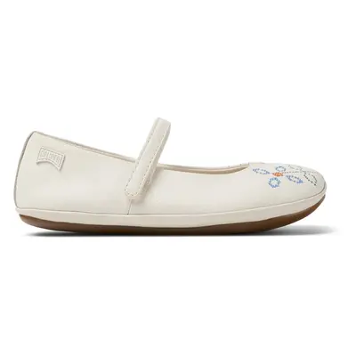 CAMPER Twins - Ballerinas for Girls - White, size Smooth leather