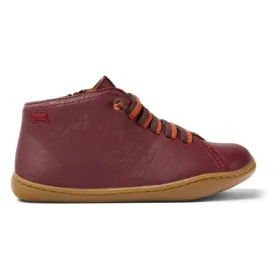 CAMPER Peu - Boots for Girls - Burgundy, size Smooth leather