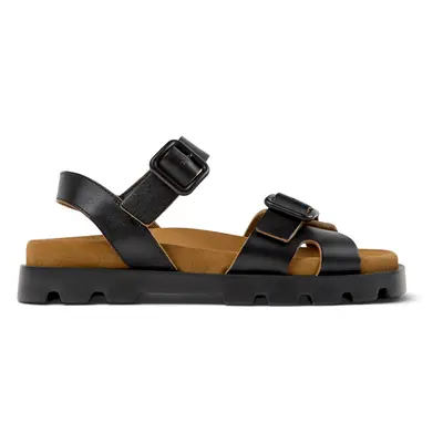 CAMPER Brutus Sandal - Sandals for Women - Black, size Smooth leather