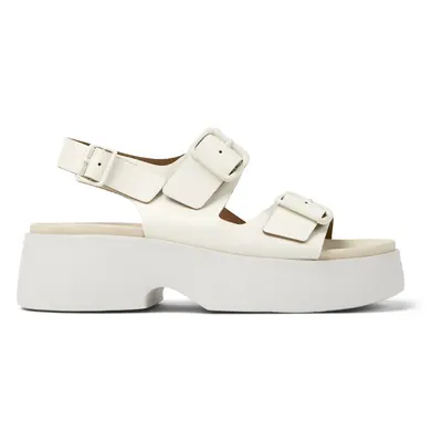 CAMPER Tasha - Sandals for Women - White, size Smooth leather