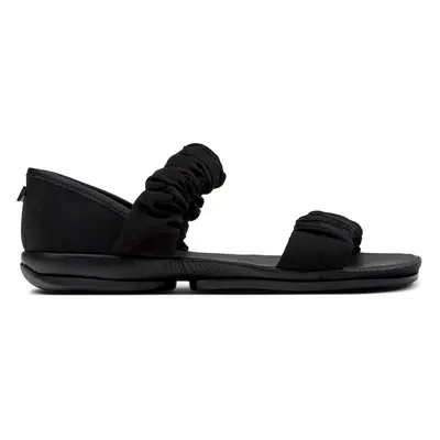 CAMPER Right - Sandals for Women - Black, size Cotton fabric/Smooth leather