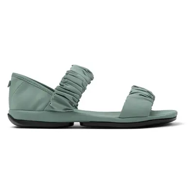 CAMPER Right - Sandals for Women - Green, size Cotton fabric/Smooth leather