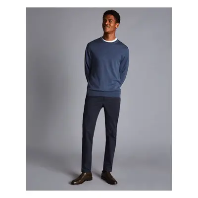 Men's Ultimate Non-Iron Chinos - Navy, by Charles Tyrwhitt