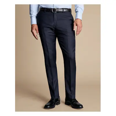 Men's Italian Luxury Suit Trousers - Dark Navy, by Charles Tyrwhitt