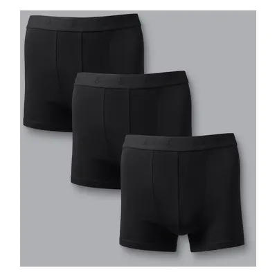 Men's Pack Cotton Stretch Jersey Trunks - Black, by Charles Tyrwhitt