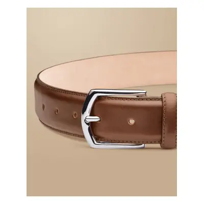 Men's Made In England Leather Formal Belt - Tan Brown, by Charles Tyrwhitt