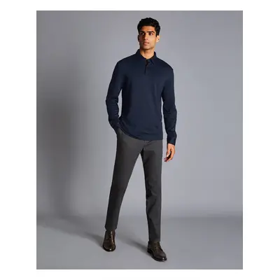 Men's Ultimate Non-Iron Chinos - Dark Grey, by Charles Tyrwhitt