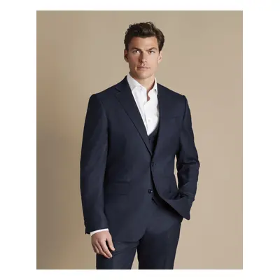 Men's Ultimate Performance End-On-End Suit Jacket - Navy, by Charles Tyrwhitt