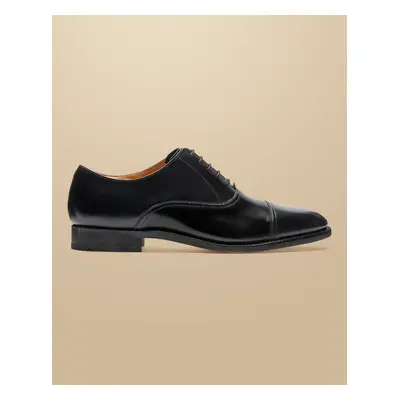 Men's Leather Oxford Shoes - Black, by Charles Tyrwhitt