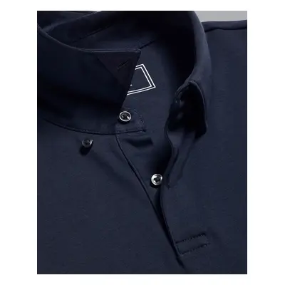 Men's Smart Jersey Cotton Polo - Navy, by Charles Tyrwhitt