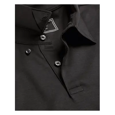 Men's Smart Jersey Cotton Polo - Black, by Charles Tyrwhitt