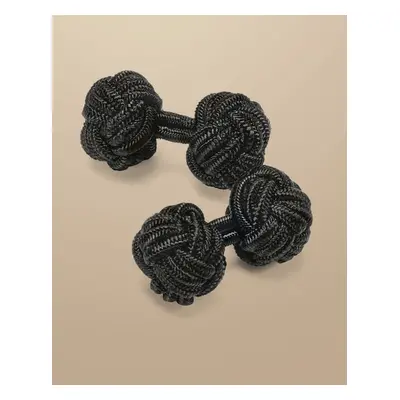 Men's Knot Cufflinks - Black by Charles Tyrwhitt