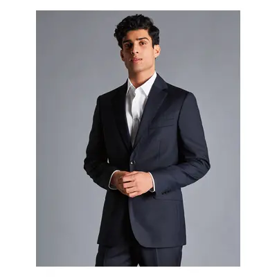 Men's Italian Luxury Suit Jacket - Dark Navy, by Charles Tyrwhitt