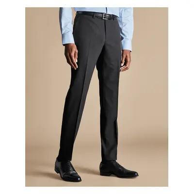 Men's Ultimate Performance Suit Trousers - Charcoal Black, by Charles Tyrwhitt