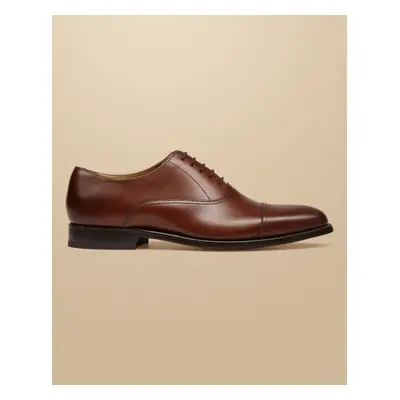 Men's Leather Oxford Shoes - Chestnut Brown, by Charles Tyrwhitt