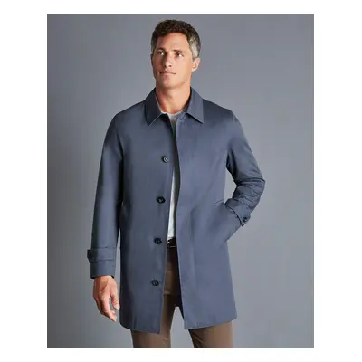 Men's Cotton Classic Raincoat - Steel Blue, by Charles Tyrwhitt