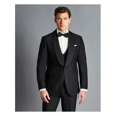 Men's Shawl Lapel Dinner Suit Jacket - Black, by Charles Tyrwhitt