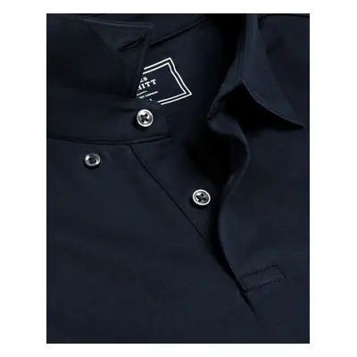 Men's Combed Cotton Polo - Dark Navy, by Charles Tyrwhitt