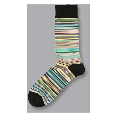 Men's Multi Stripe Socks - Light Pink, by Charles Tyrwhitt