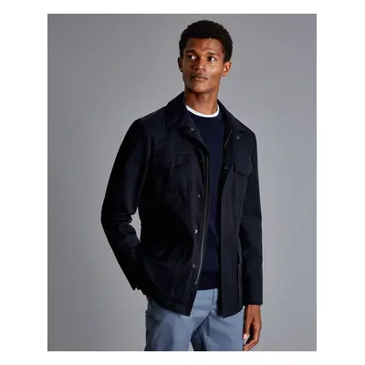 Men's Showerproof Field Cotton Jacket - Navy, by Charles Tyrwhitt