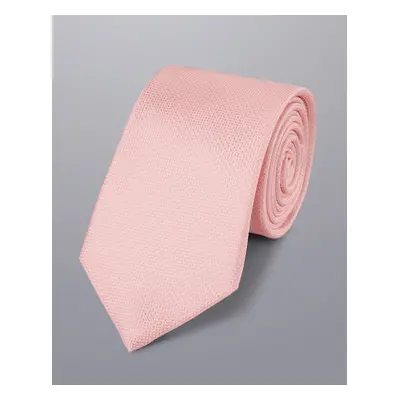 Men's Silk Tie - Pink, by Charles Tyrwhitt