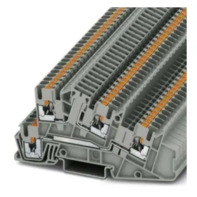 Phoenix Contact PTI Series PTI 2, 5-L/TG Non-Fused Terminal Block, 4-Way, 24A, 26 → 12 AWG Wire,