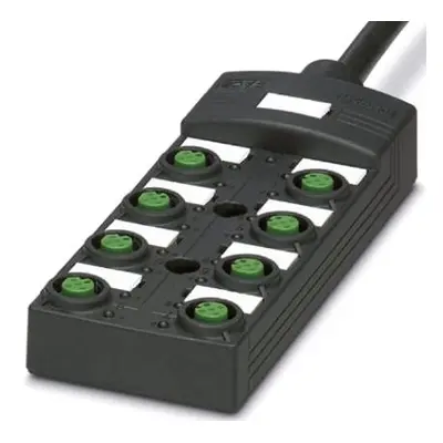 Phoenix Contact SACB Series Sensor Box, M12, 10m cable, 5 way, 8 port