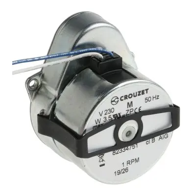 Crouzet Clockwise Synchronous Geared AC Geared Motor, 3 W, 230 V